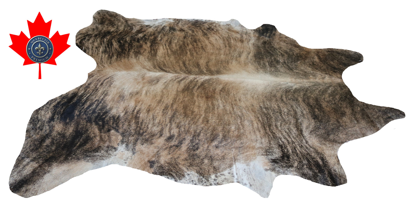 200404- Cowhide Rug Tapis Peau de Vache SUPER BIG SIZE XXXL - Collection Quebecuir Premium