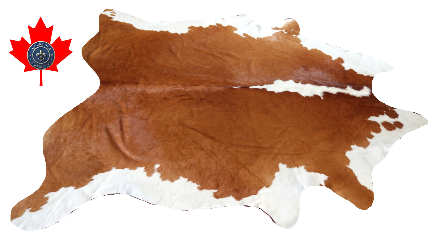 200415- Cowhide Rug Tapis Peau de Vache -BIG SIZE XL Collection Quebecuir Premium