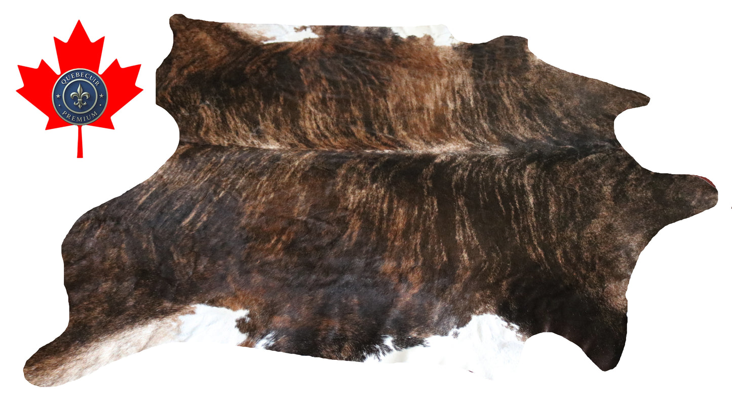 300008- Cowhide Rug Tapis Peau de Vache -BIG SIZE XL Collection Quebecuir Premium