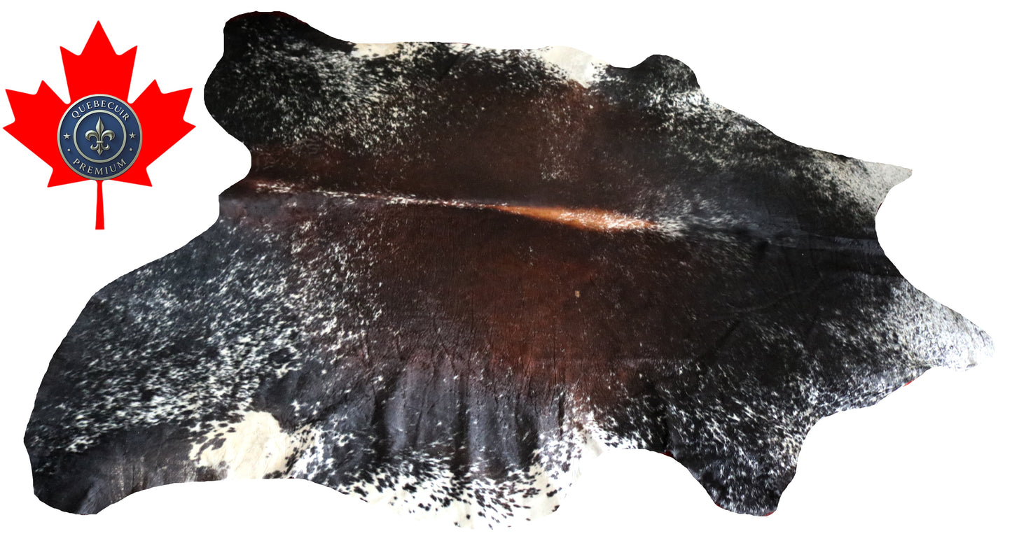 300018- Cowhide Rug Tapis Peau de Vache -BIG SIZE XL Collection Quebecuir Premium