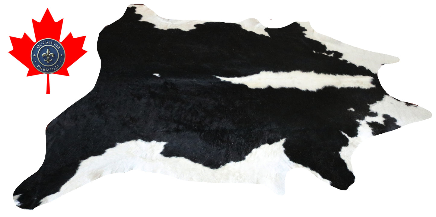 300072 - Cowhide Rug Tapis Peau de Vache -BIG SIZE XL Collection Quebecuir Premium