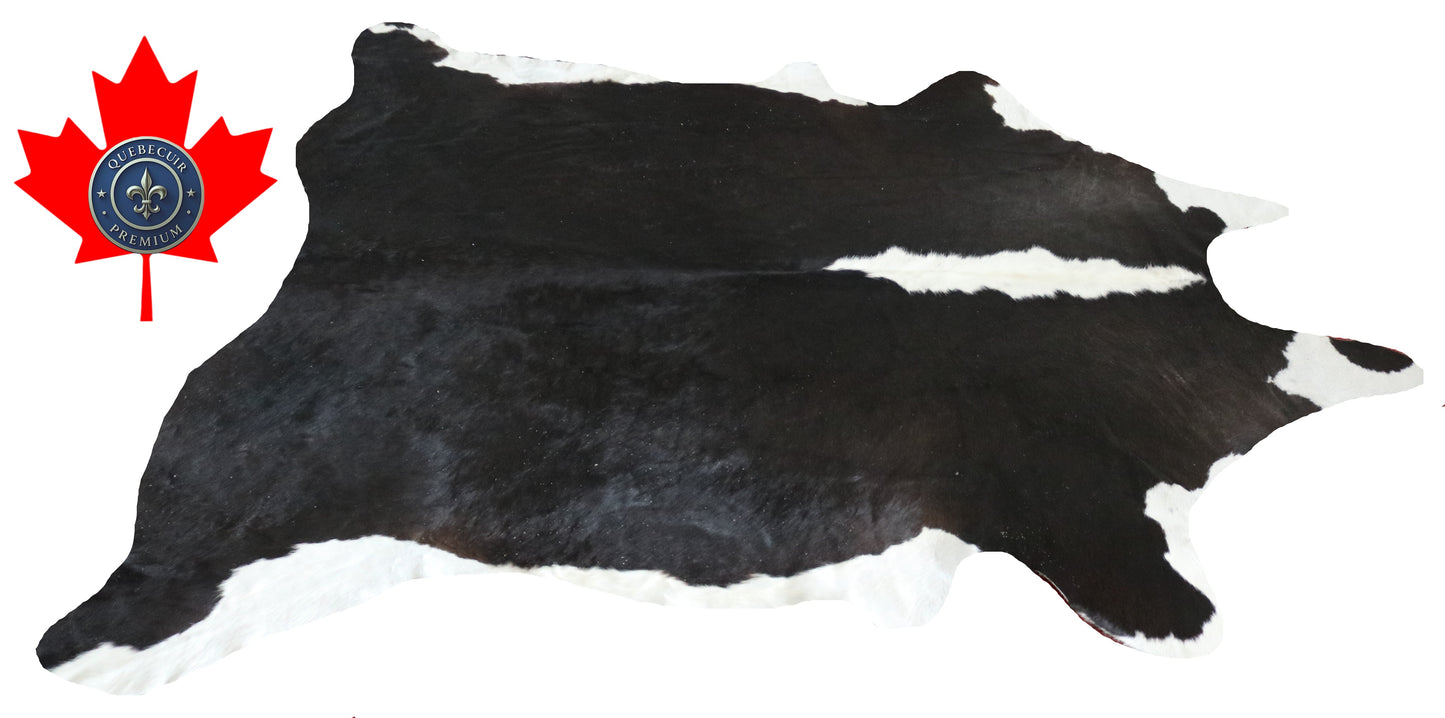 300082- Cowhide Rug Tapis Peau de Vache -BIG SIZE XL Collection Quebecuir Premium