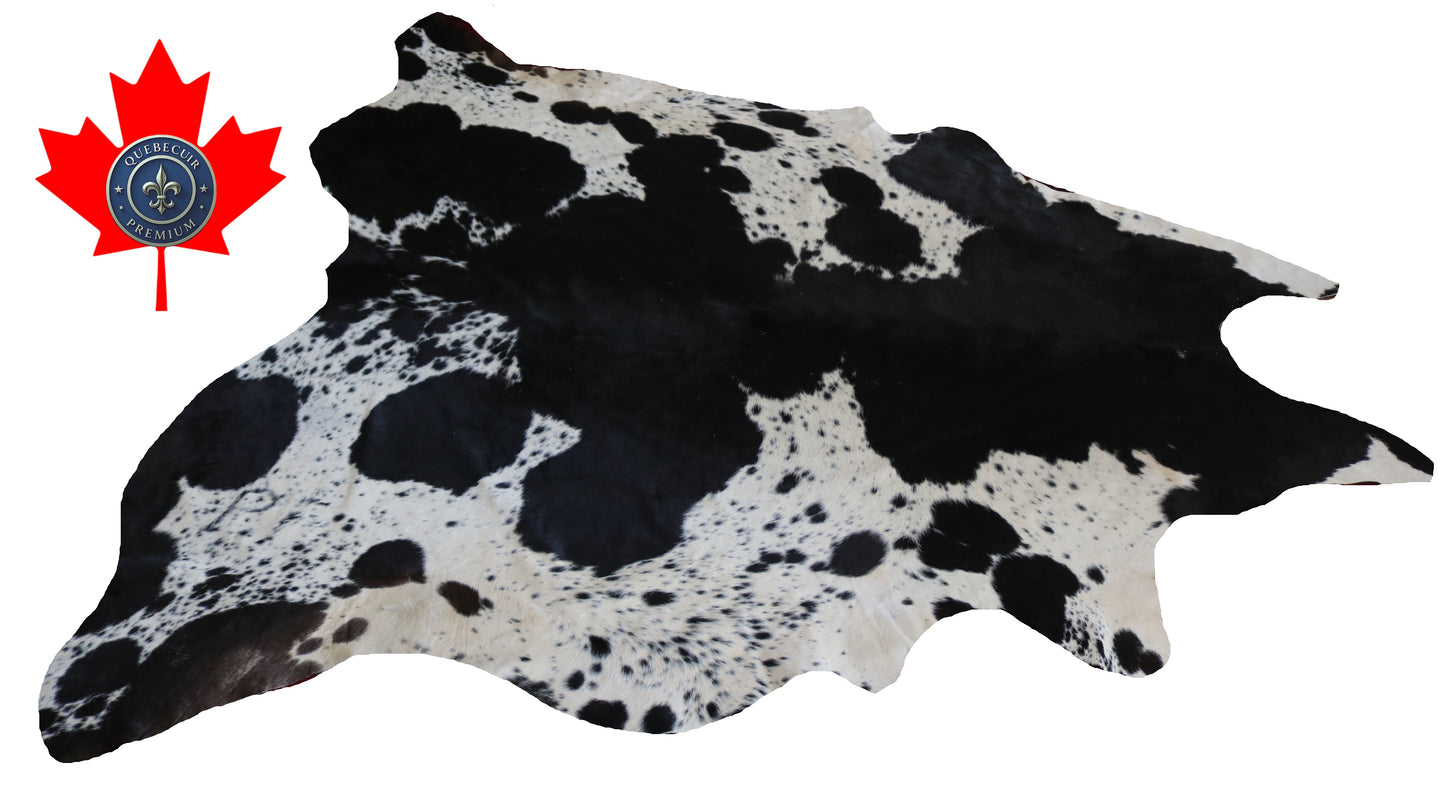 300109- Cowhide Rug Tapis Peau de Vache -BIG SIZE XL Collection Quebecuir Premium