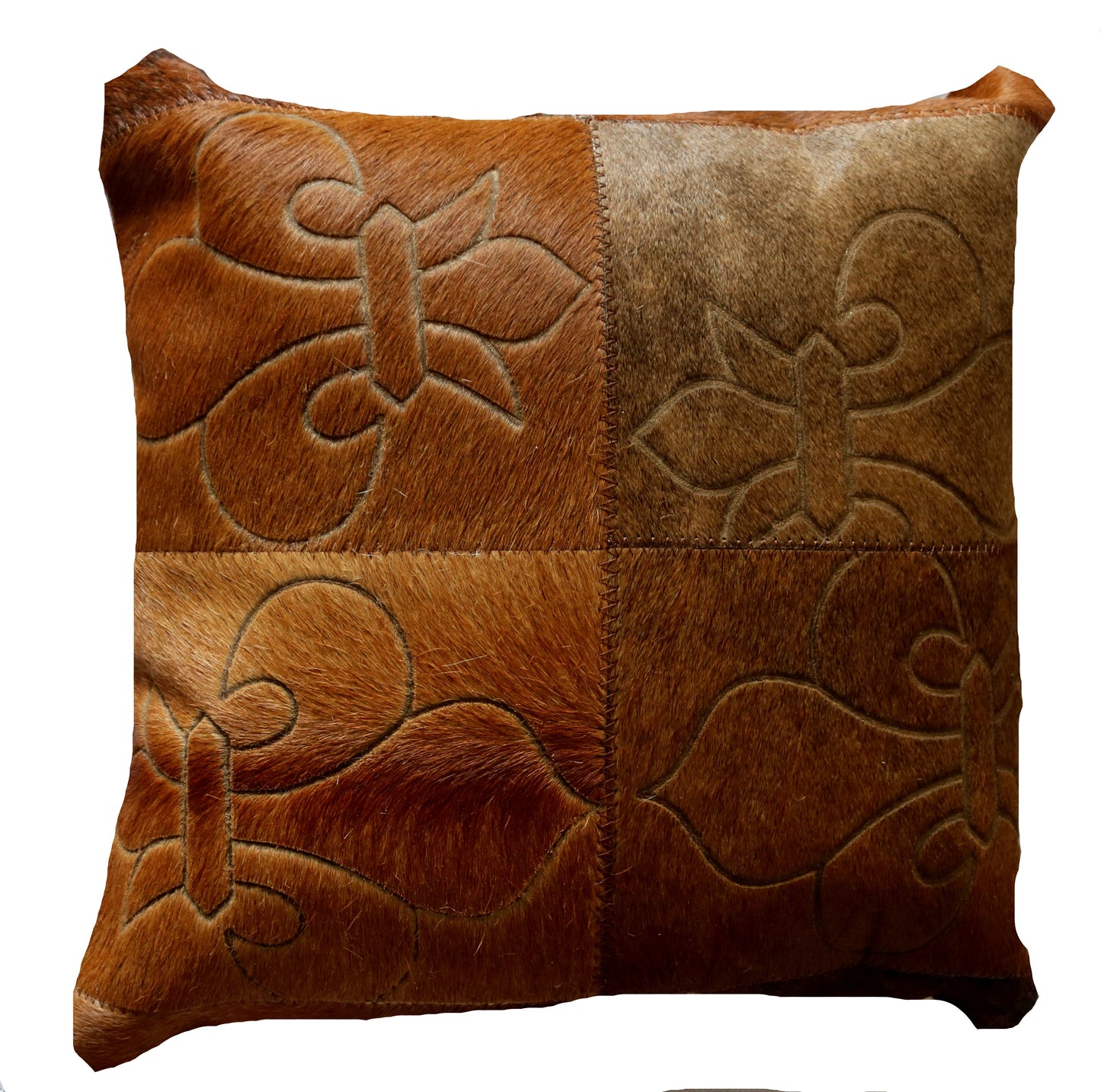 300374 Coussin Peau de Vache Cowhide Pillow Collection Quebecuir Premium