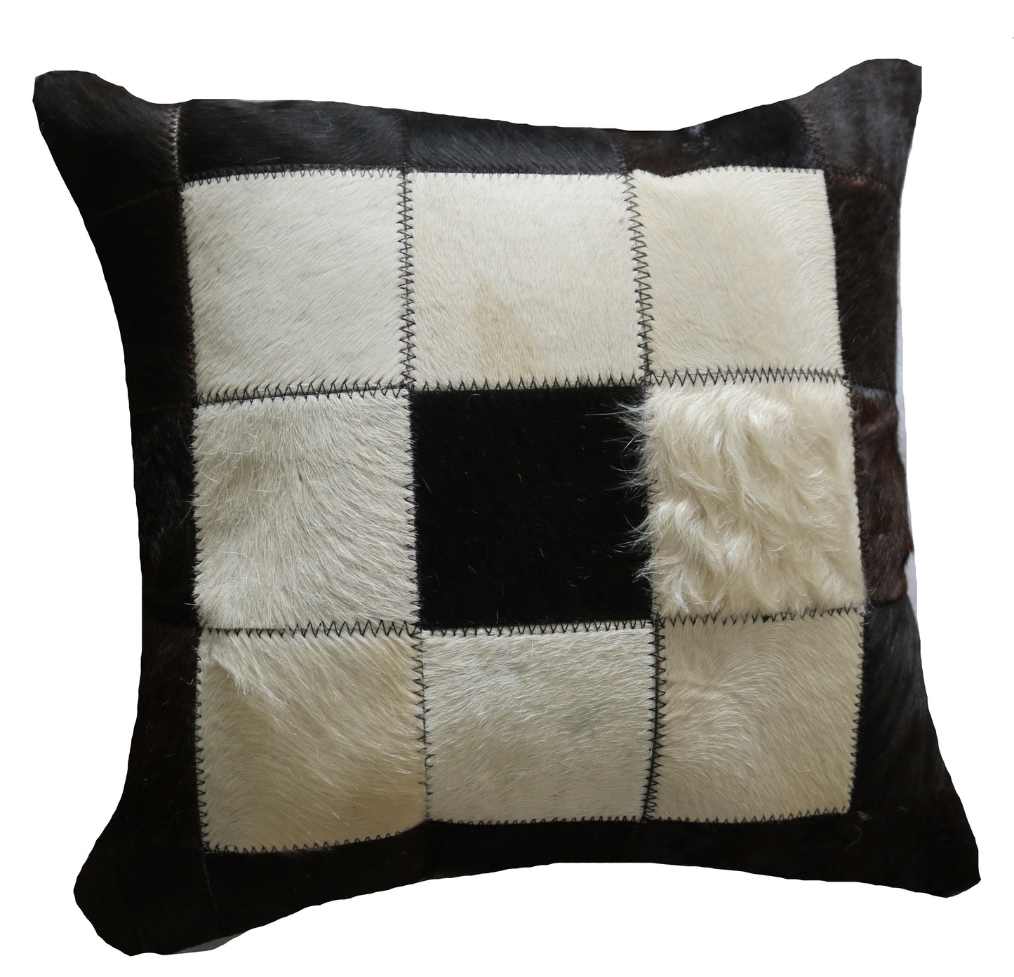300492 Coussin Peau de Vache Cowhide Pillow BIG SIZE Collection Quebecuir Premium