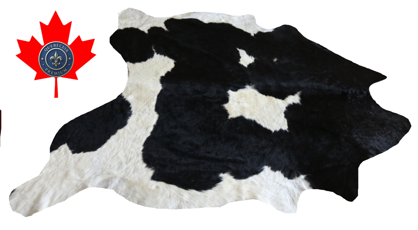 300510 - Cowhide Rug Tapis Peau de Vache -BIG SIZE XL Collection Quebecuir Premium