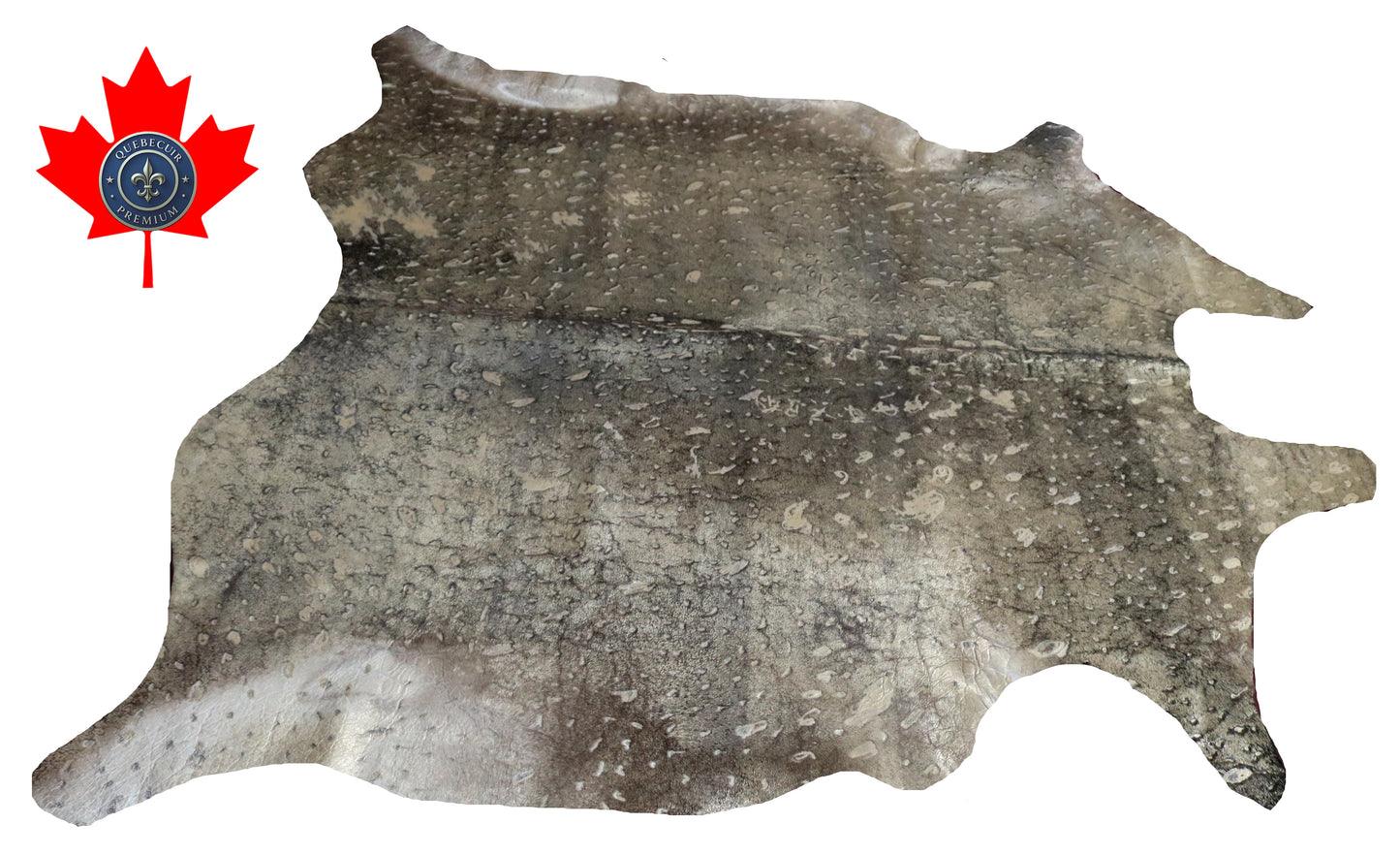 99198- Cowhide Rug Tapis Peau de Vache GOLDEN METALLIC - Collection Quebecuir Premium