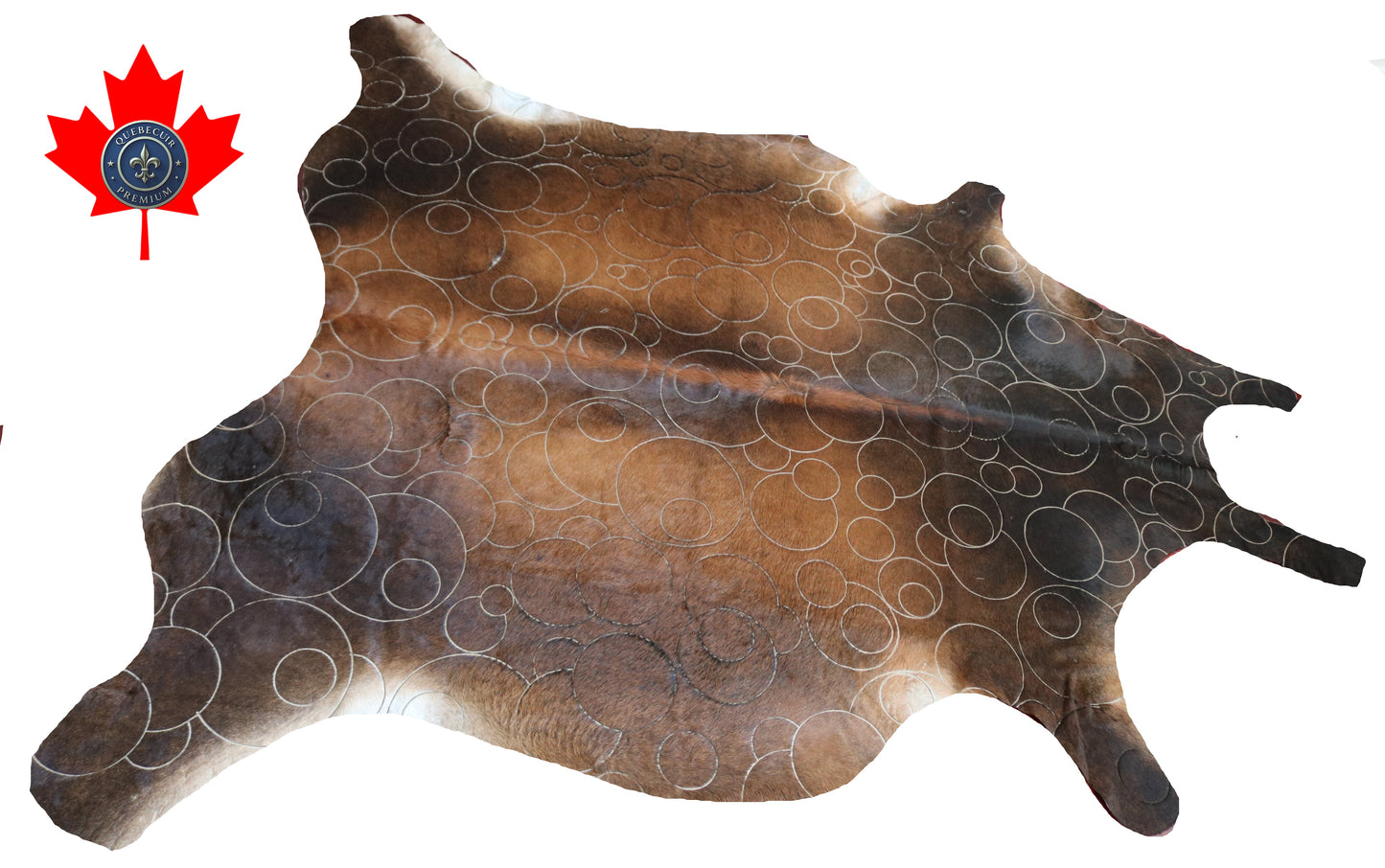300547 - Cowhide Rug Tapis Peau de Vache LASER - Collection Quebecuir Premium