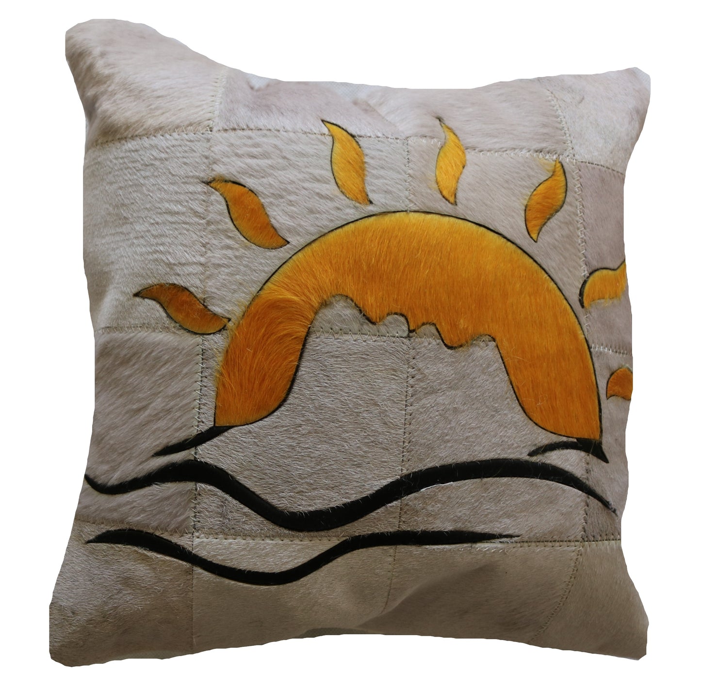 300724 Coussin Peau de Vache Cowhide Pillow Collection Quebecuir Premium