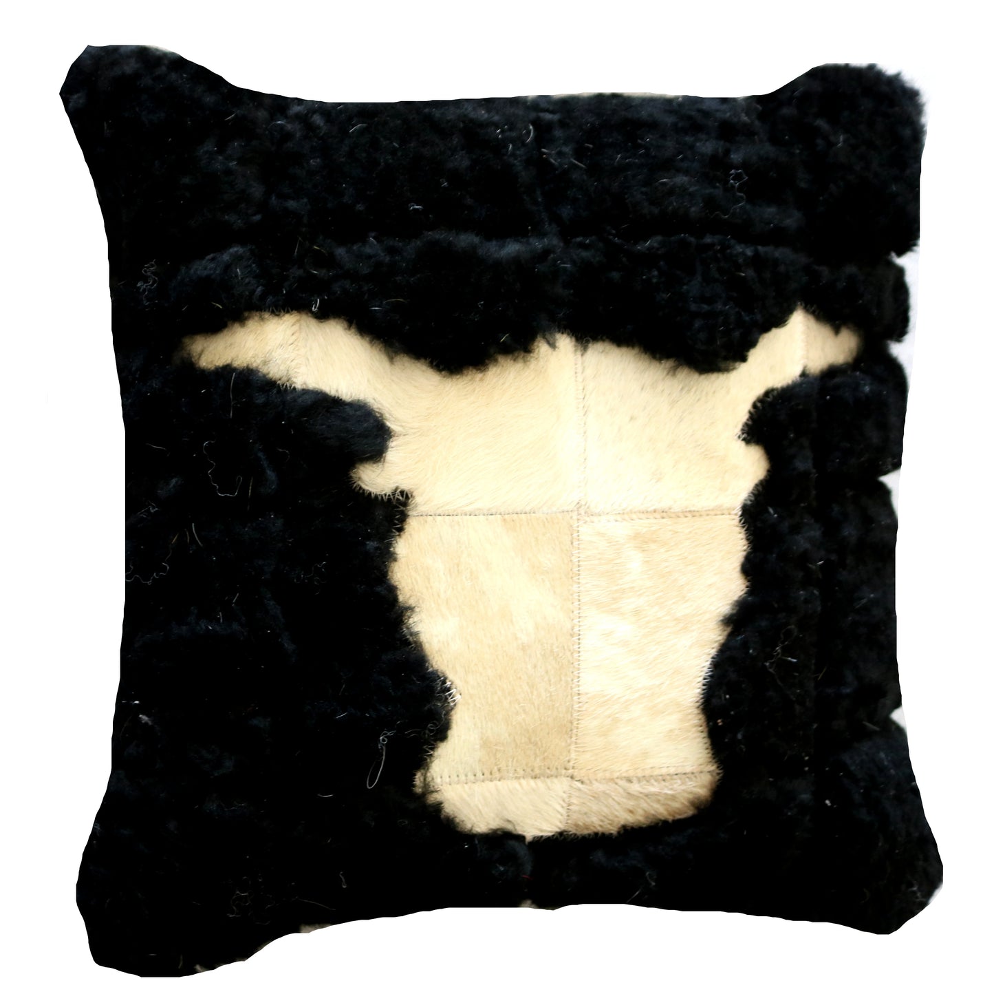 300744 Coussin Peau de Vache Cowhide Pillow Collection Quebecuir Premium