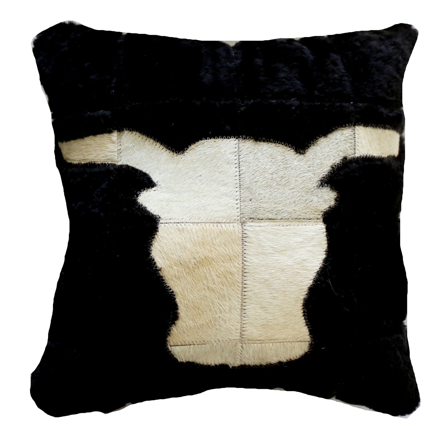 300747 Coussin Peau de Vache Cowhide Pillow Collection Quebecuir Premium