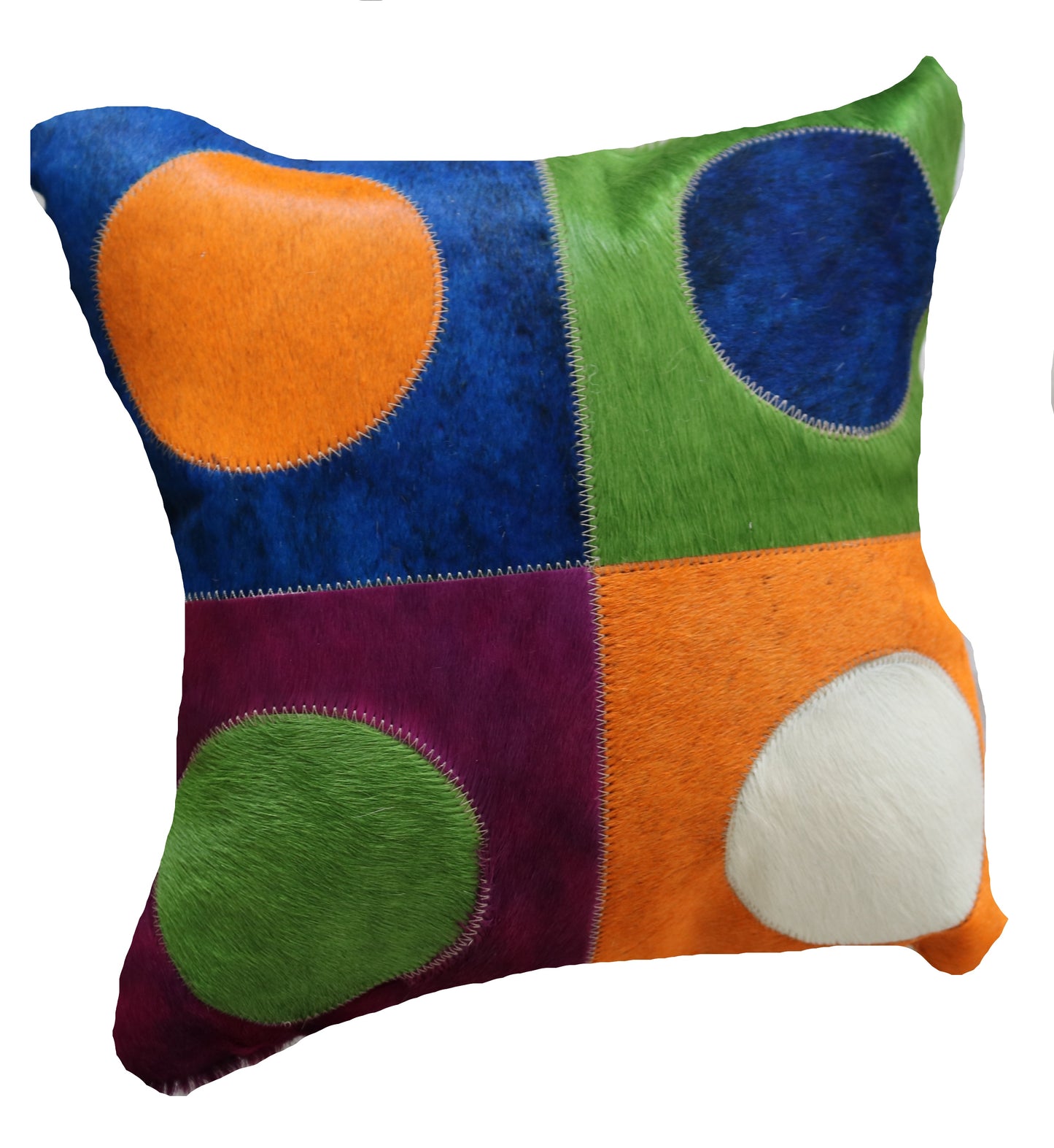 300777 Coussin Peau de Vache Cowhide Pillow Collection Quebecuir Premium
