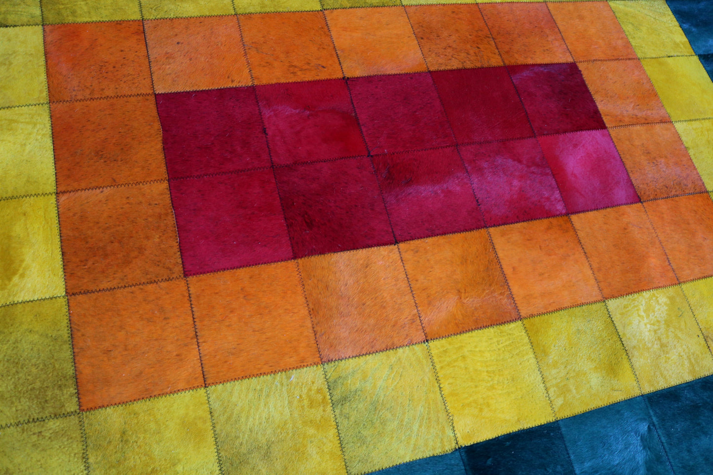 99380 Cowhide rug Patchwork Collection Quebecuir Premium