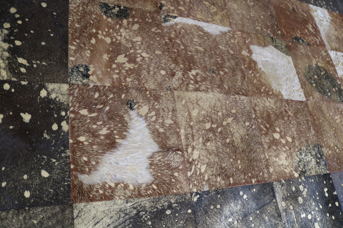 99385 Cowhide rug Patchwork Collection Quebecuir Premium