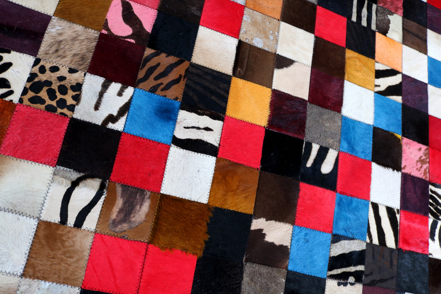 99397 Cowhide rug Patchwork Collection Quebecuir Premium