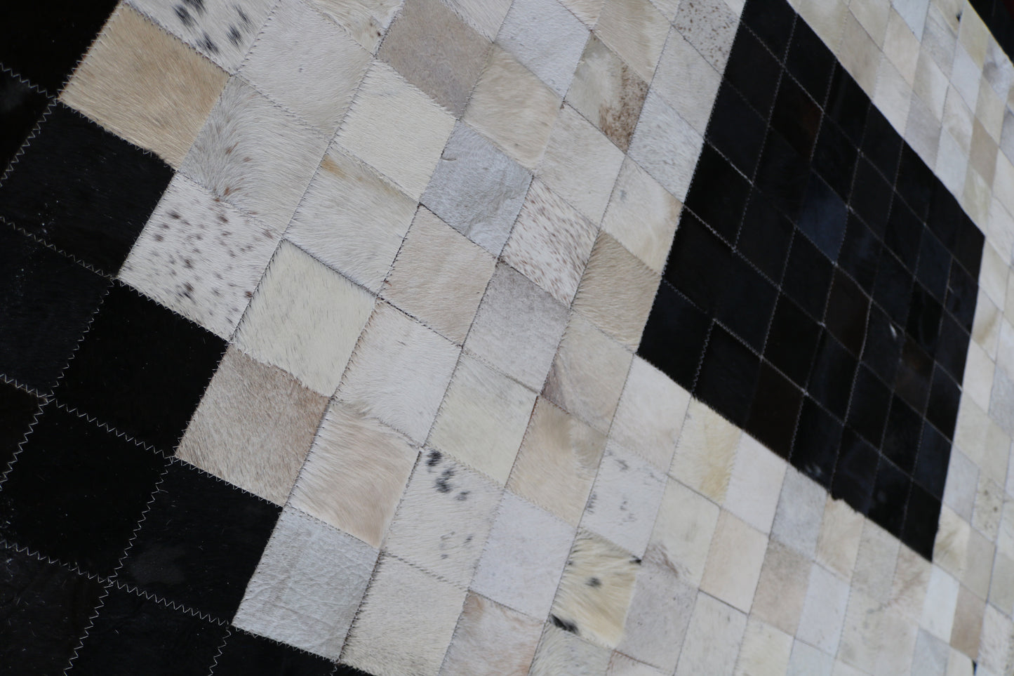 99398 Cowhide rug Patchwork Collection Quebecuir Premium