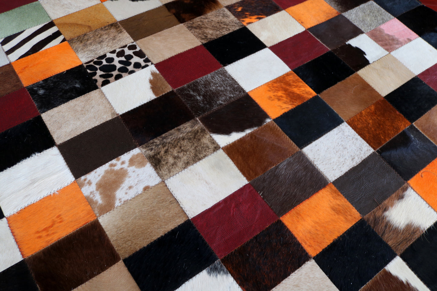 99399 Cowhide rug Patchwork Collection Quebecuir Premium