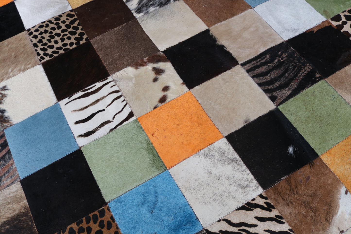 99410 Cowhide rug Patchwork Collection Quebecuir Premium