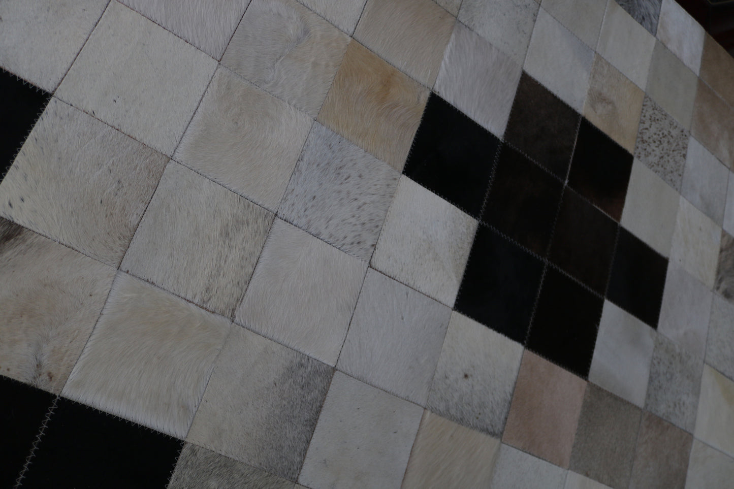 99418 Cowhide rug Patchwork Collection Quebecuir Premium