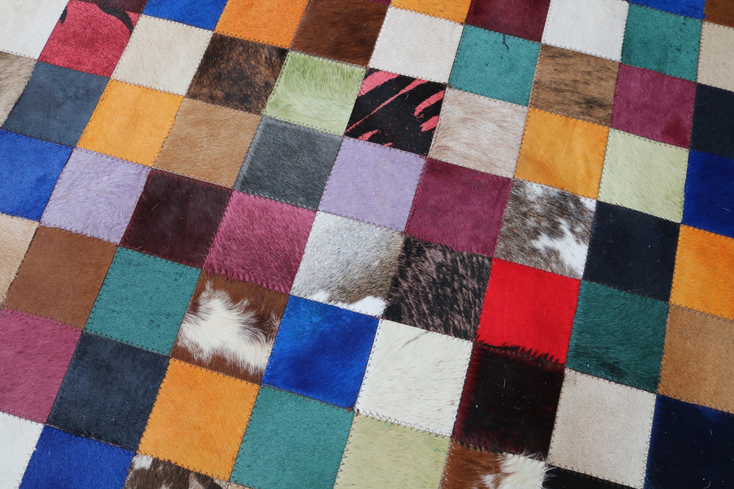 99432 Cowhide rug Patchwork Collection Quebecuir Premium
