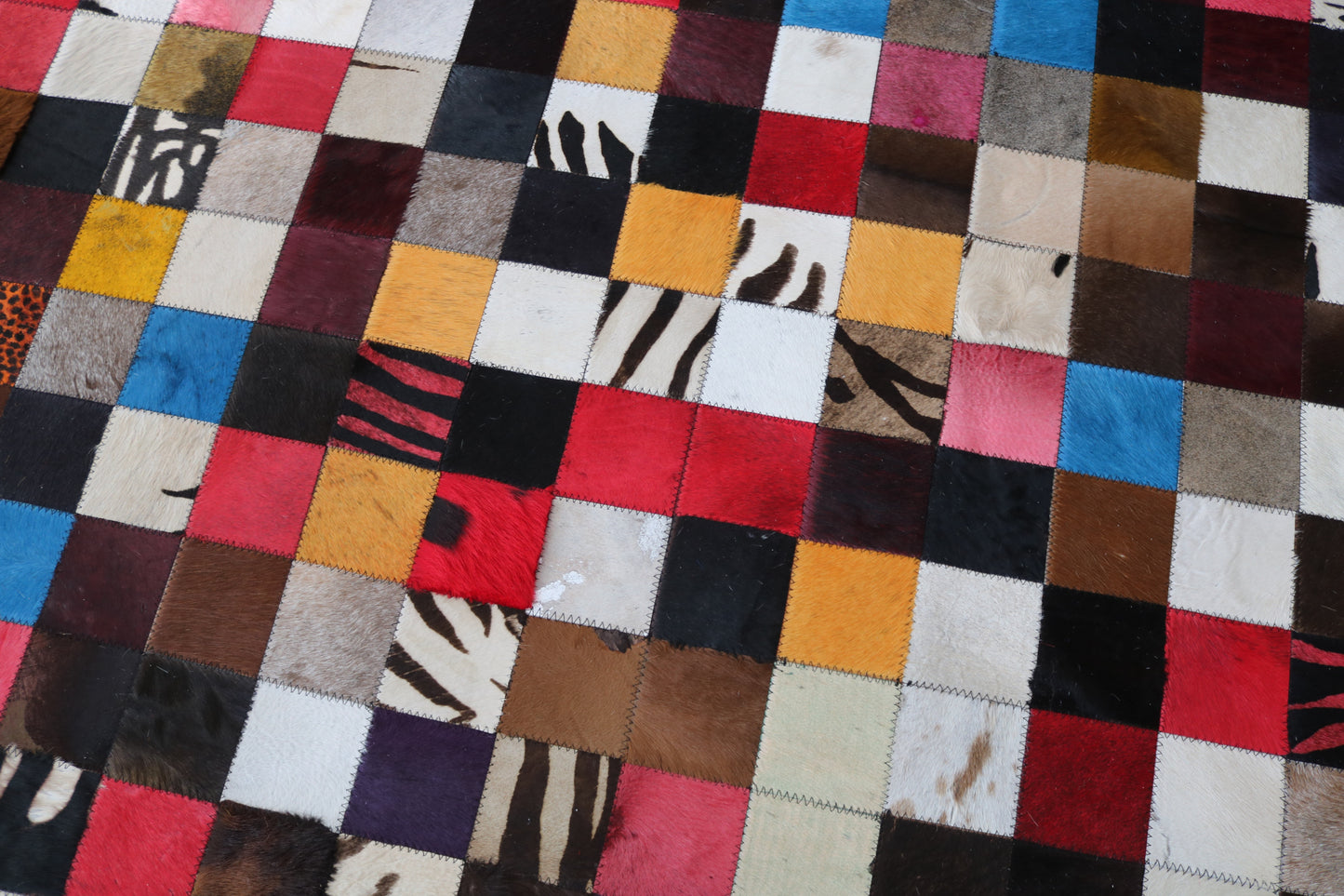 99434 Cowhide rug Patchwork Collection Quebecuir Premium