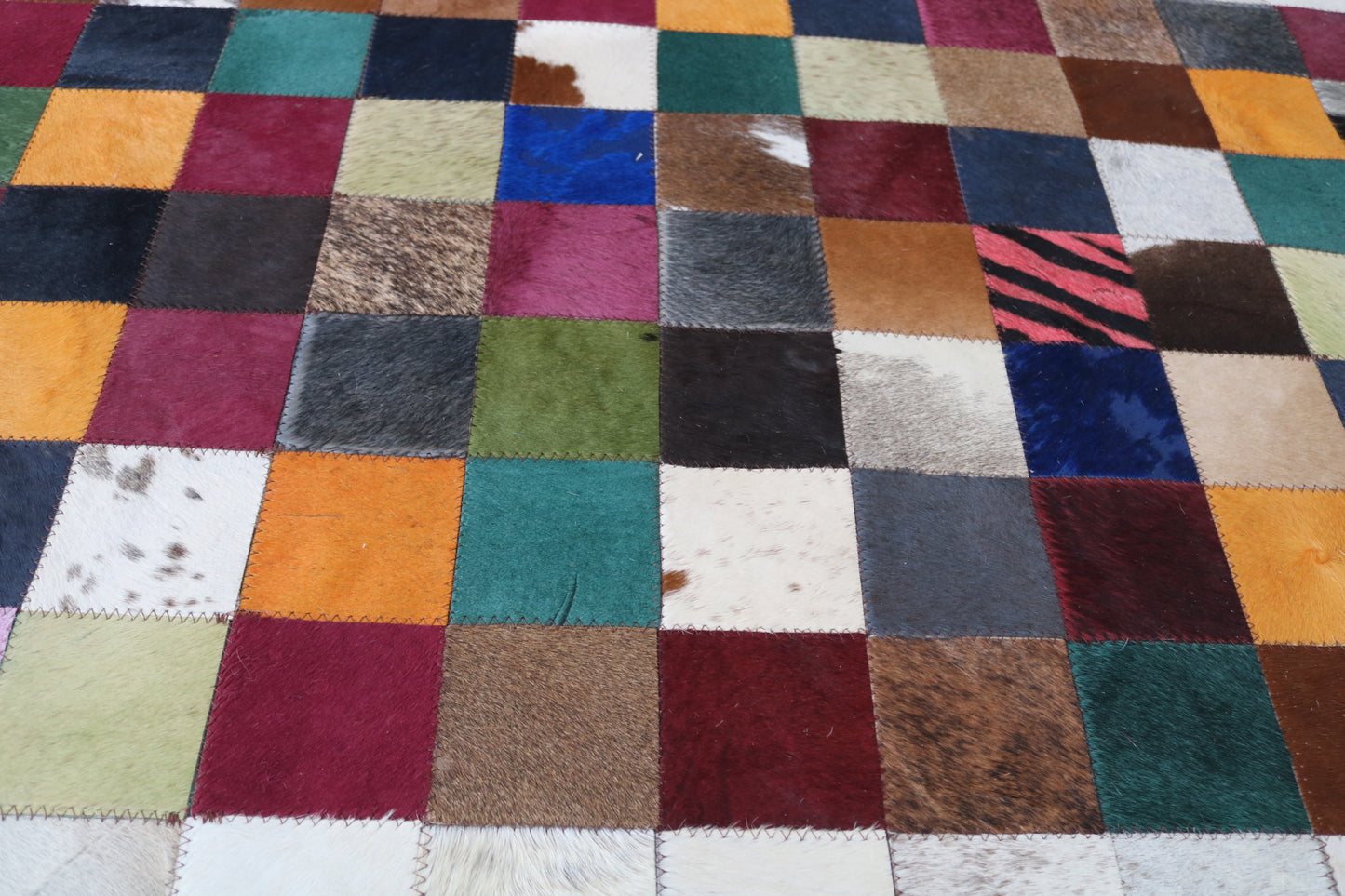 99451 Cowhide rug Patchwork Collection Quebecuir Premium