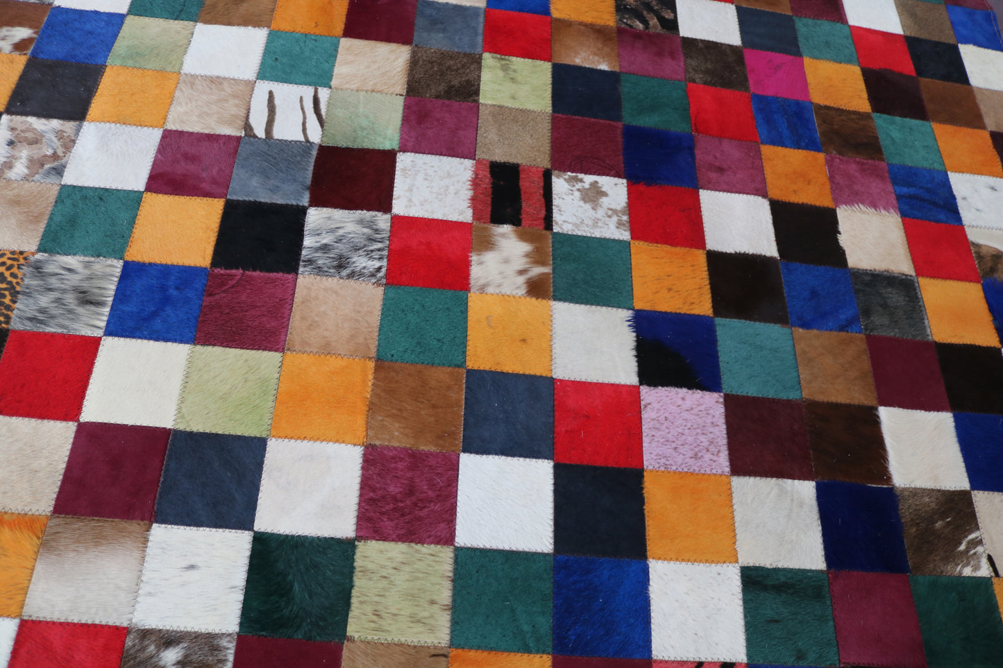 99474 Cowhide rug Patchwork Collection Quebecuir Premium