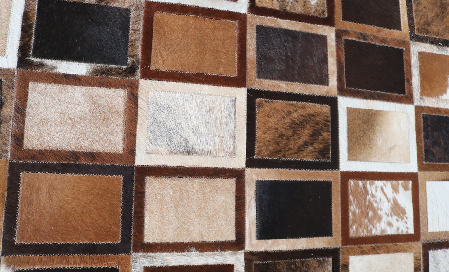 99563 Cowhide rug Patchwork Collection Quebecuir Premium RUNNER
