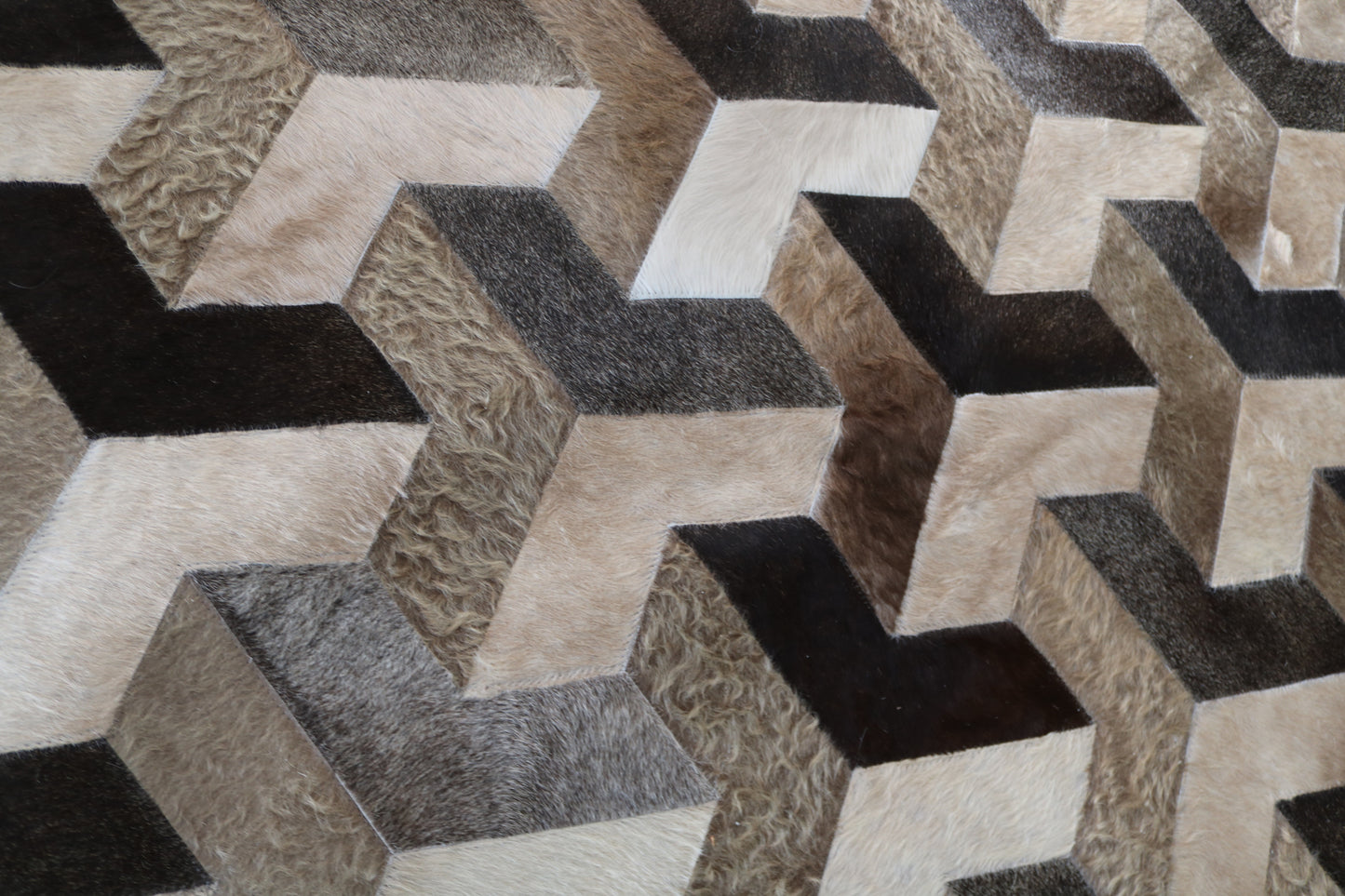 99578 Cowhide rug Patchwork Collection Quebecuir Premium SUPER BIG SIZE XXXL