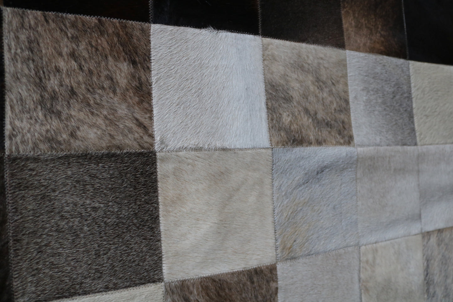 99607 Cowhide rug Patchwork Collection Quebecuir Premium BIG SIZE XL