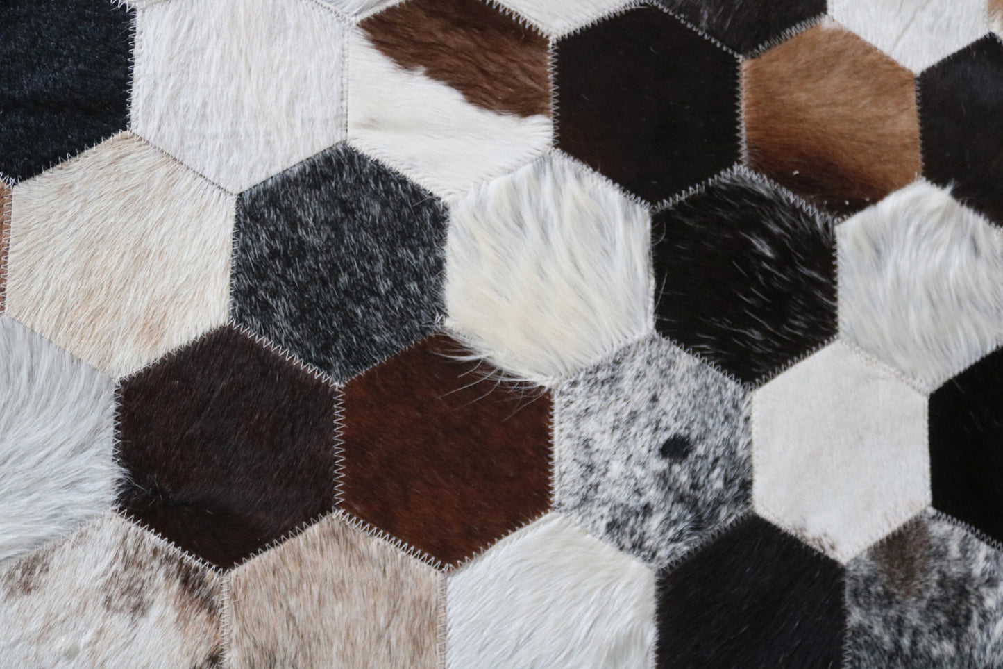99640 Cowhide rug Patchwork Collection Quebecuir Premium BIG SIZE XXL