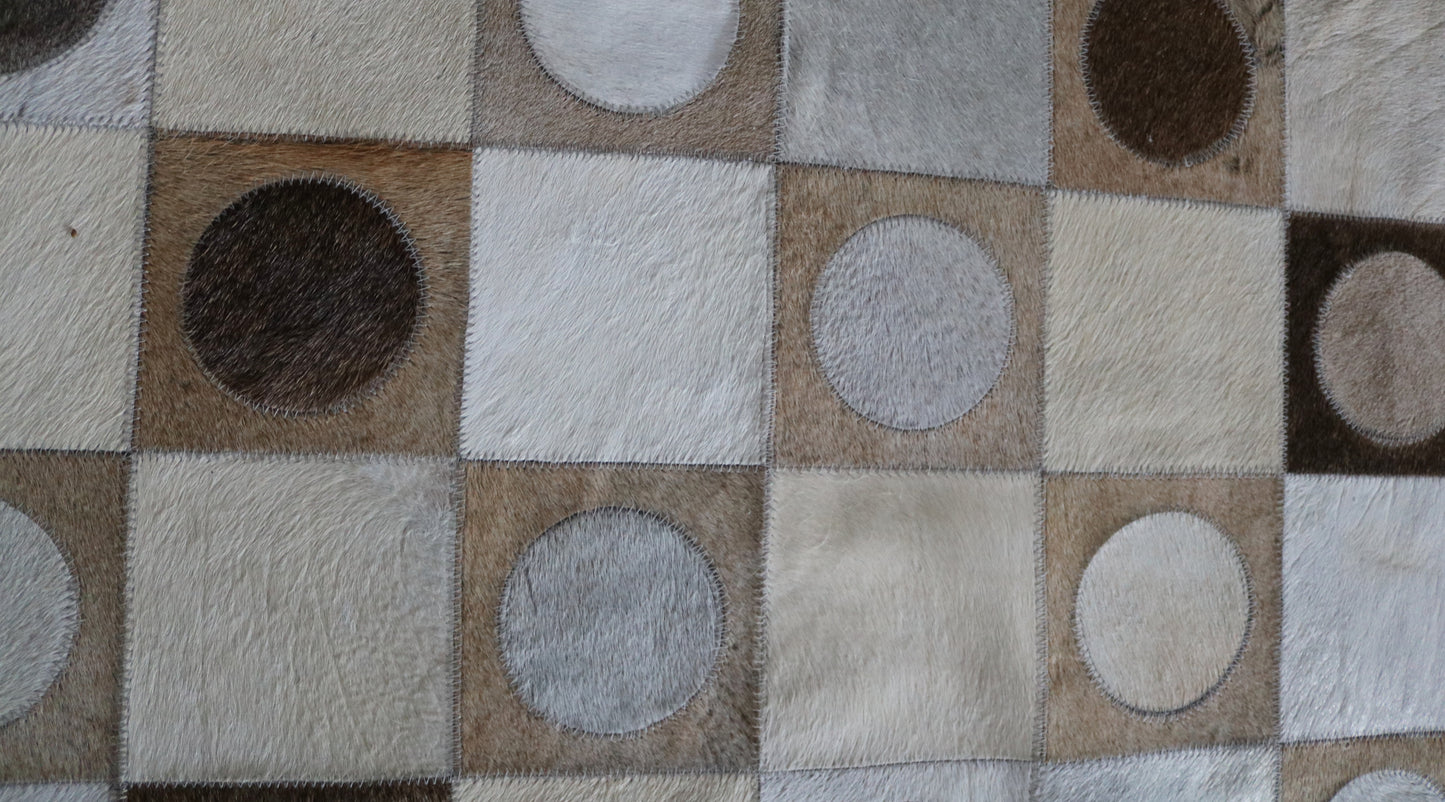 99679 Cowhide rug Patchwork Collection Quebecuir Premium BIG SIZE XXL