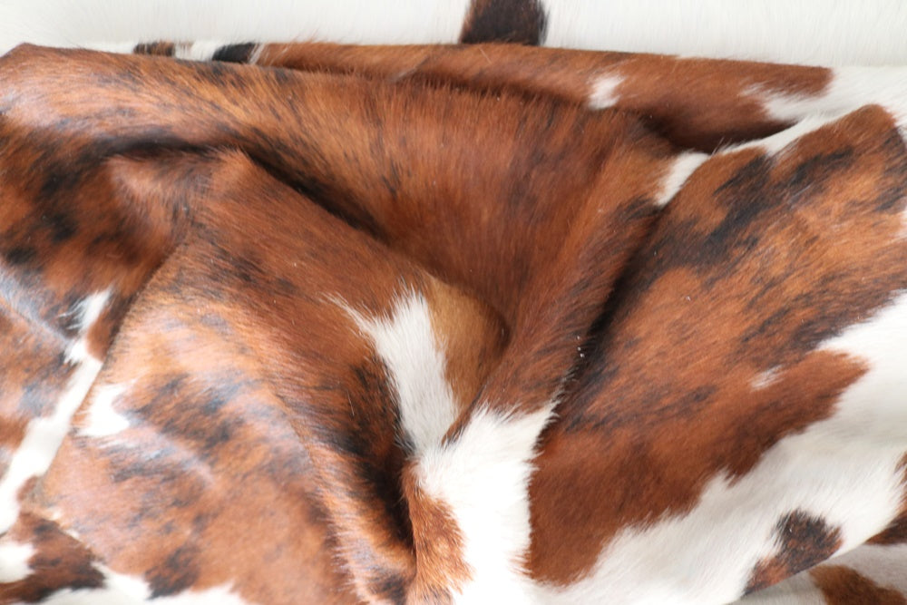 98108 - Cowhide Rug Tapis Peau de Vache SUPER BIG SIZE XXXL TRICOLOR - Collection Quebecuir Premium