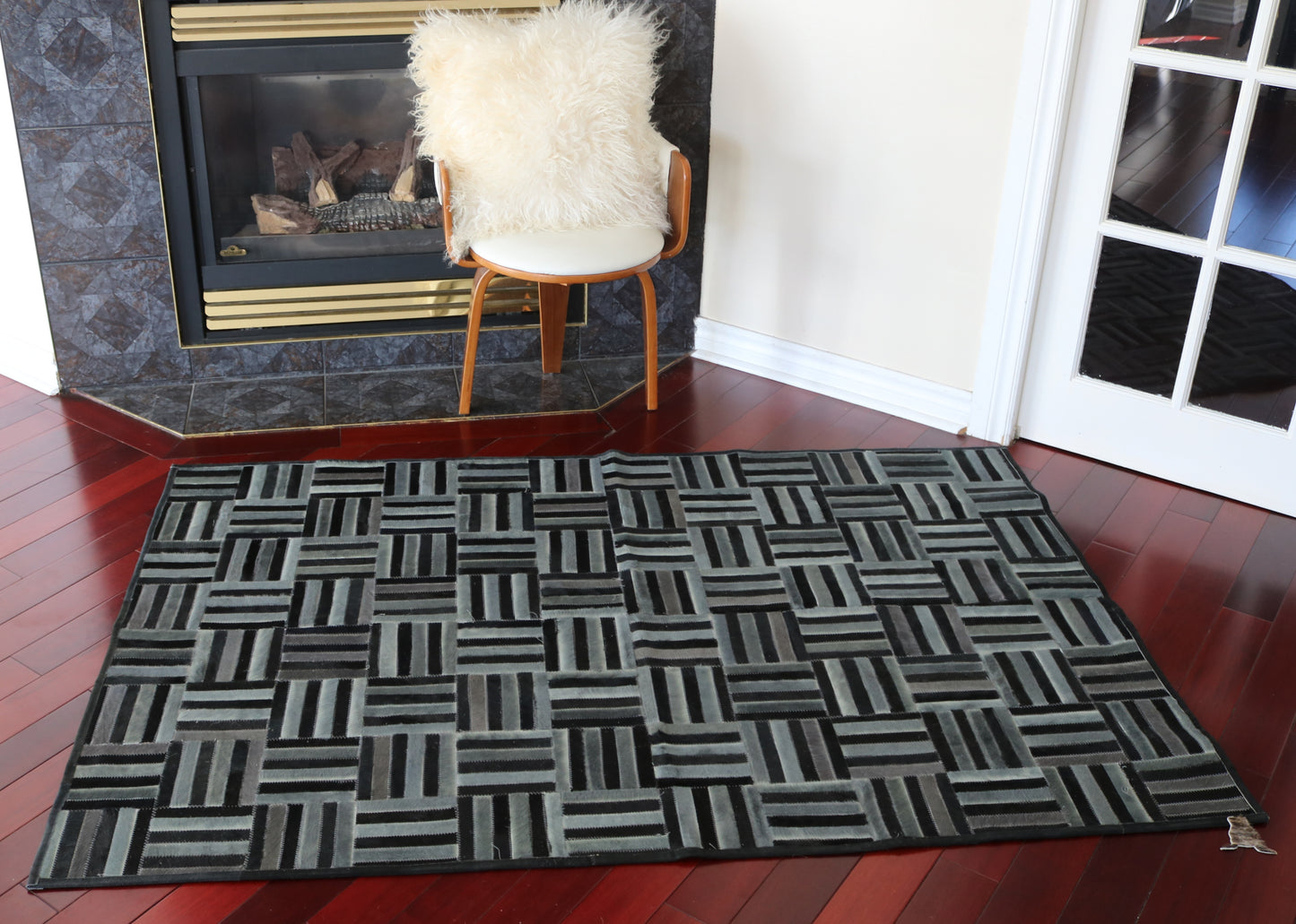 99801 Cowhide rug Patchwork Collection Quebecuir Premium