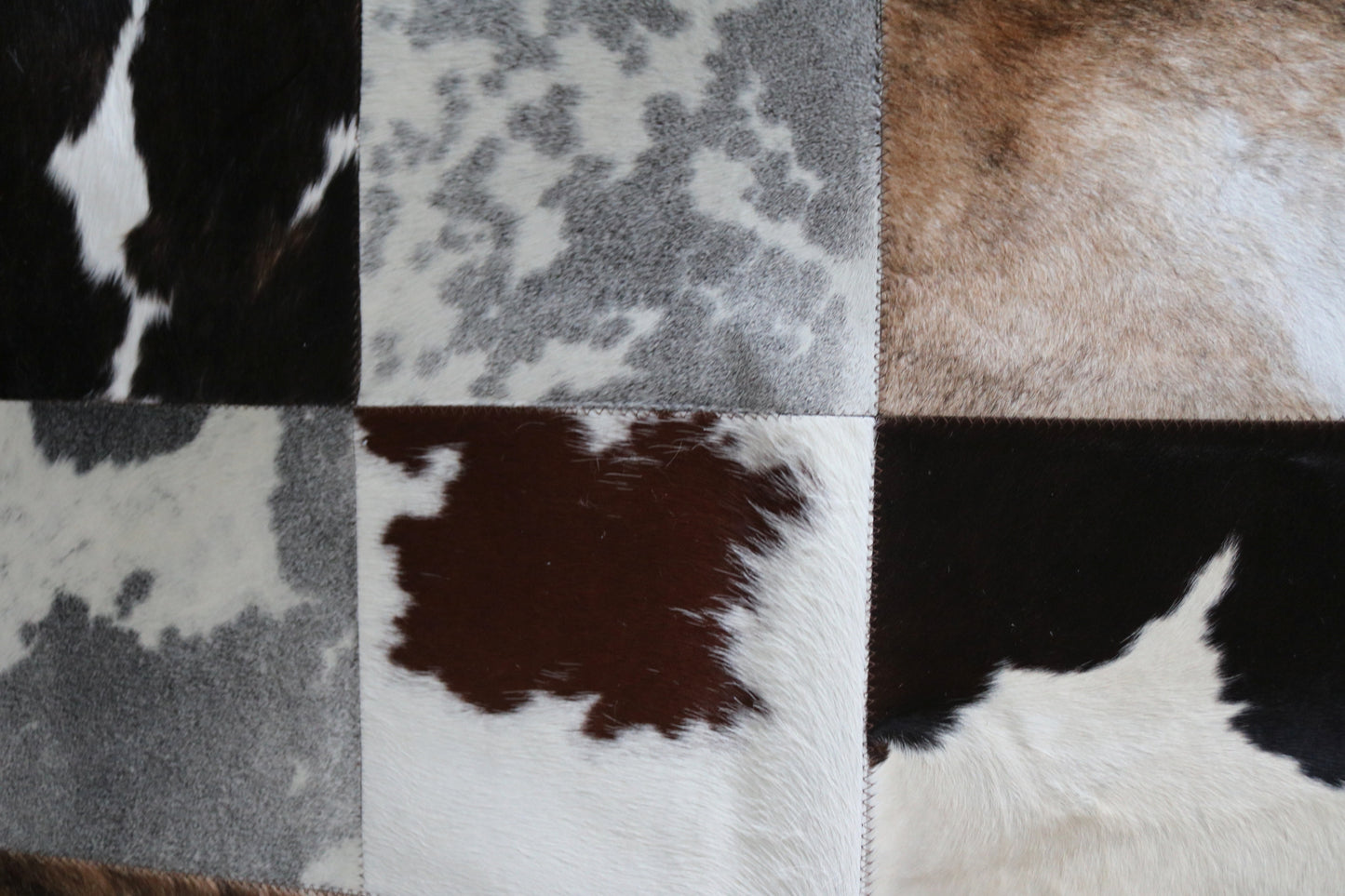 99816 Cowhide rug Patchwork Collection Quebecuir Premium