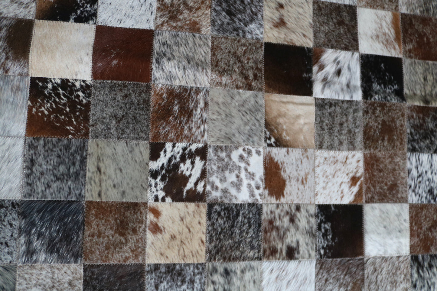 99875 Cowhide rug Patchwork Collection Quebecuir Premium SUPER BIG SIZE XXXL