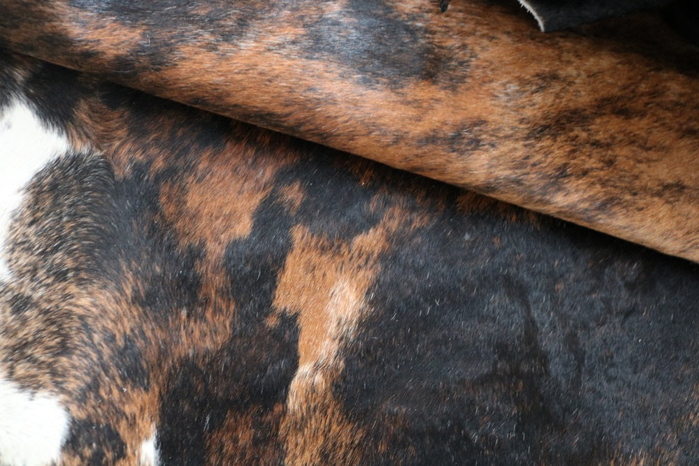 98252 - Cowhide Rug Tapis Peau de Vache TRICOLOR BIG SIZE XXL - Collection Quebecuir Premium
