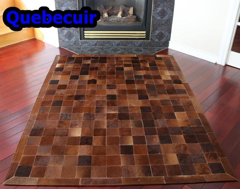 98261 Cowhide rug Tapis Peau de Vache PATCHWORK Collection Quebecuir Premium