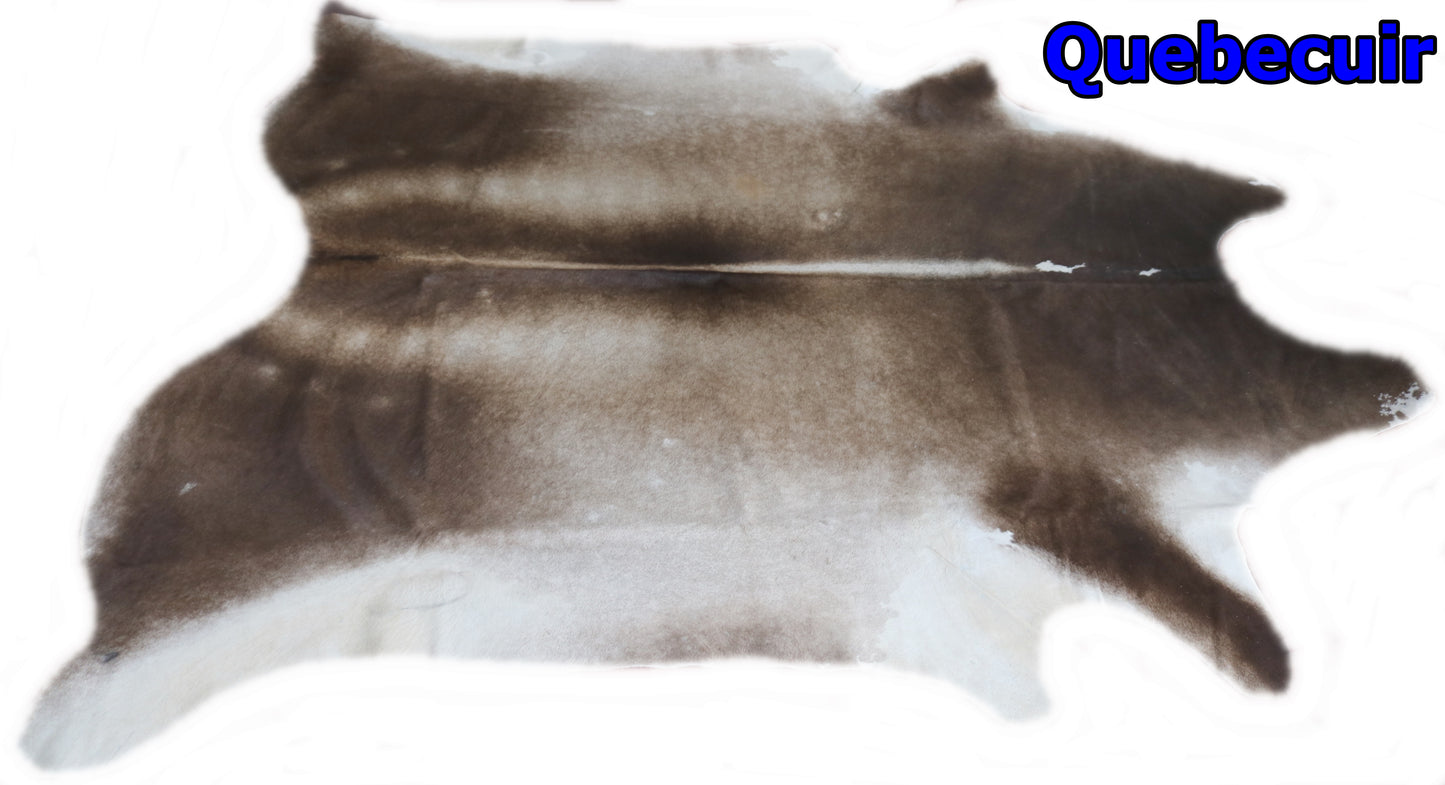 98358 - Cowhide Rug Tapis Peau de Vache BIG SIZE XXL BROWN - Collection Quebecuir Premium