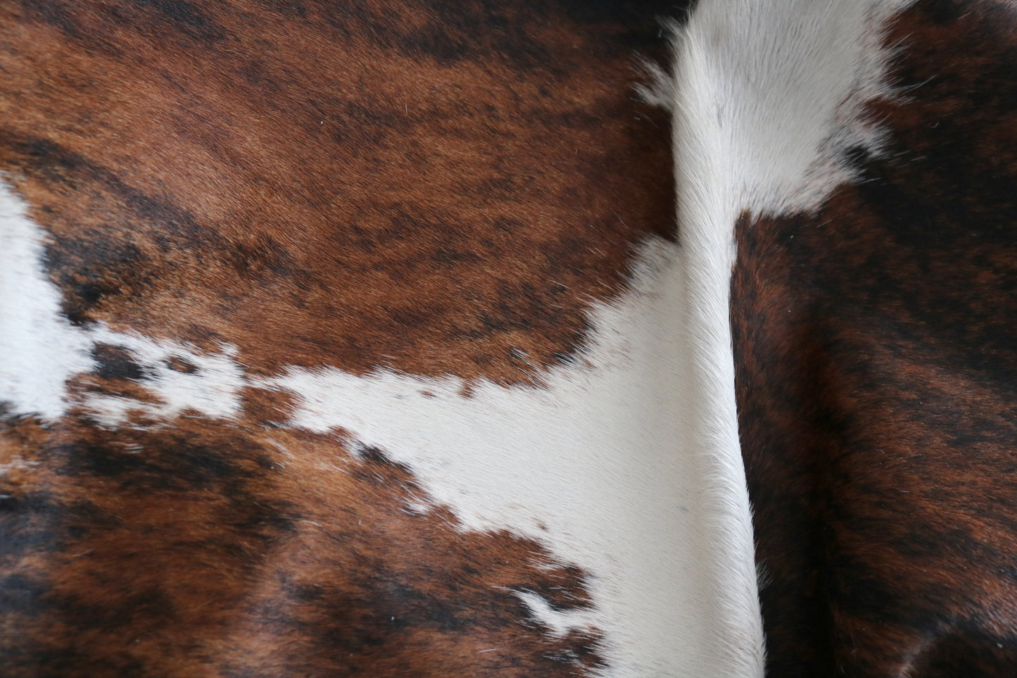 98424- Cowhide Rug TRICOLOR BIG SIZE XXL - Collection Quebecuir Premium