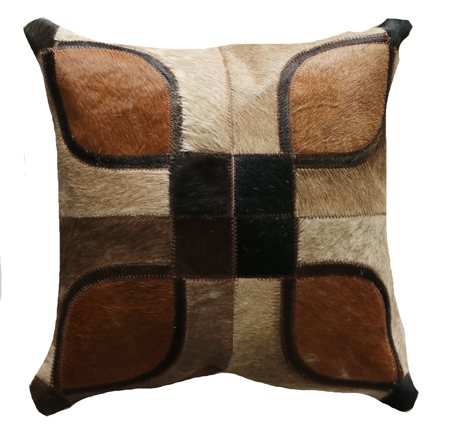 301164 Coussin Peau de Vache Cowhide Pillow Collection Quebecuir Premium