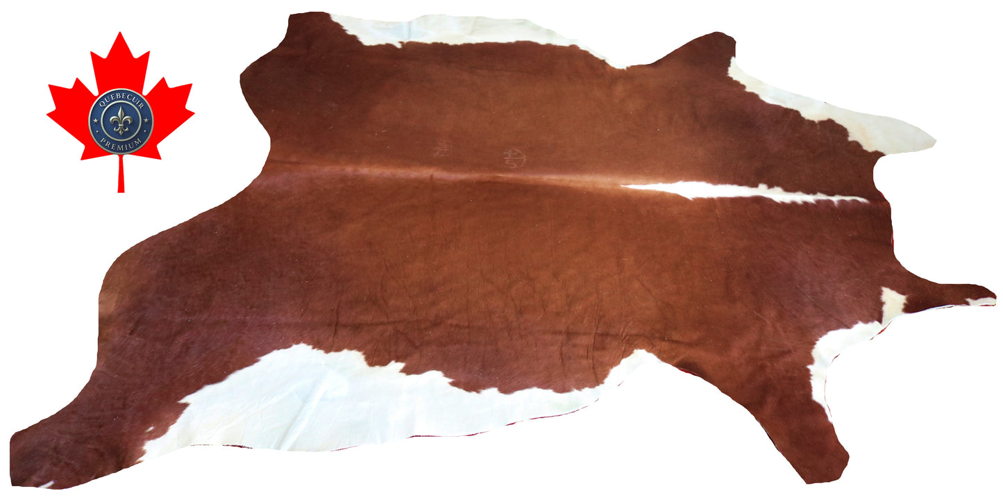 98653- Cowhide Rug Tapis Peau de Vache BIG SIZE XXL - Collection Quebecuir Premium