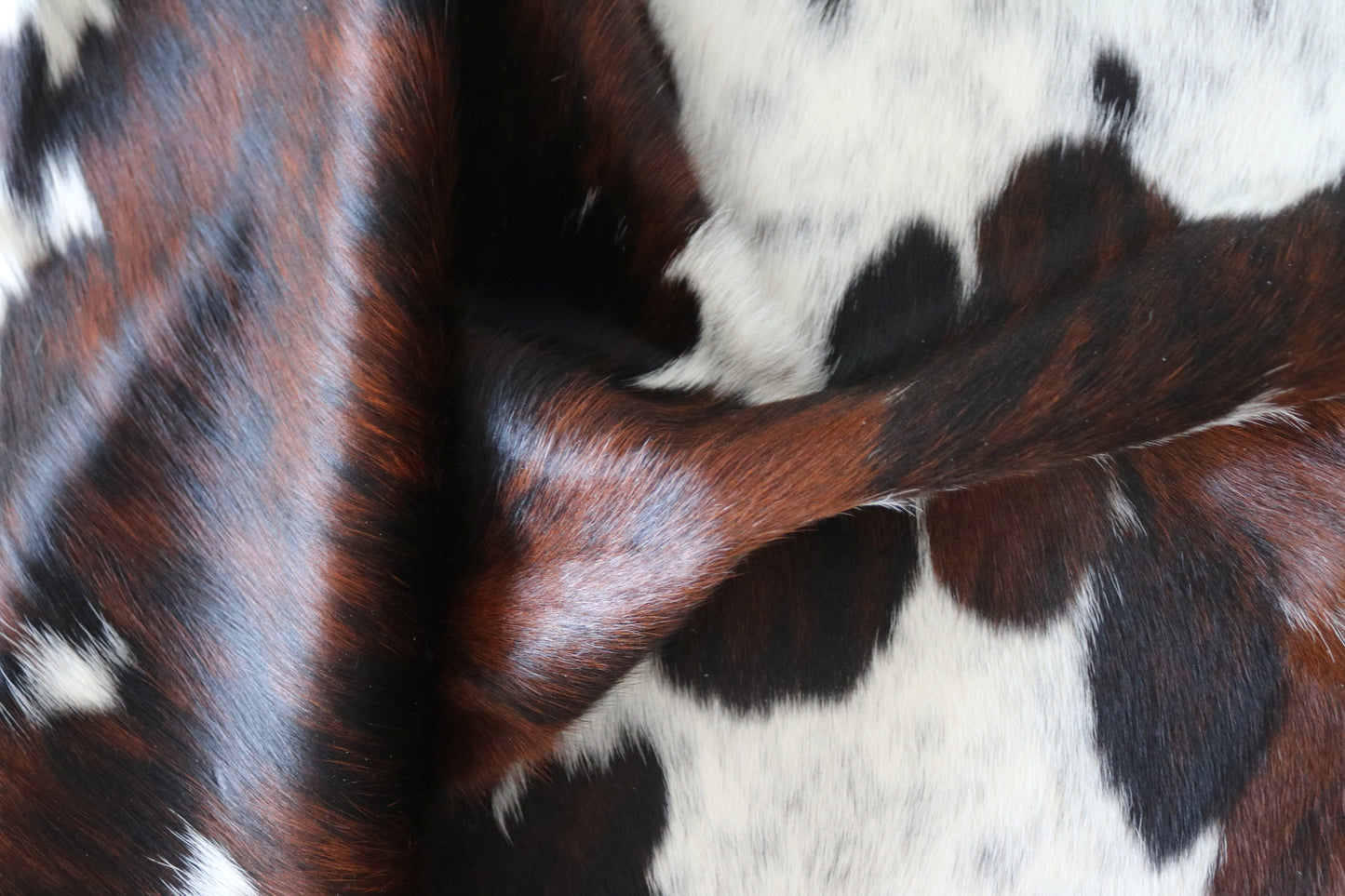 100151- Tricolor Cowhide Rug - Quebecuir Premium Collection
