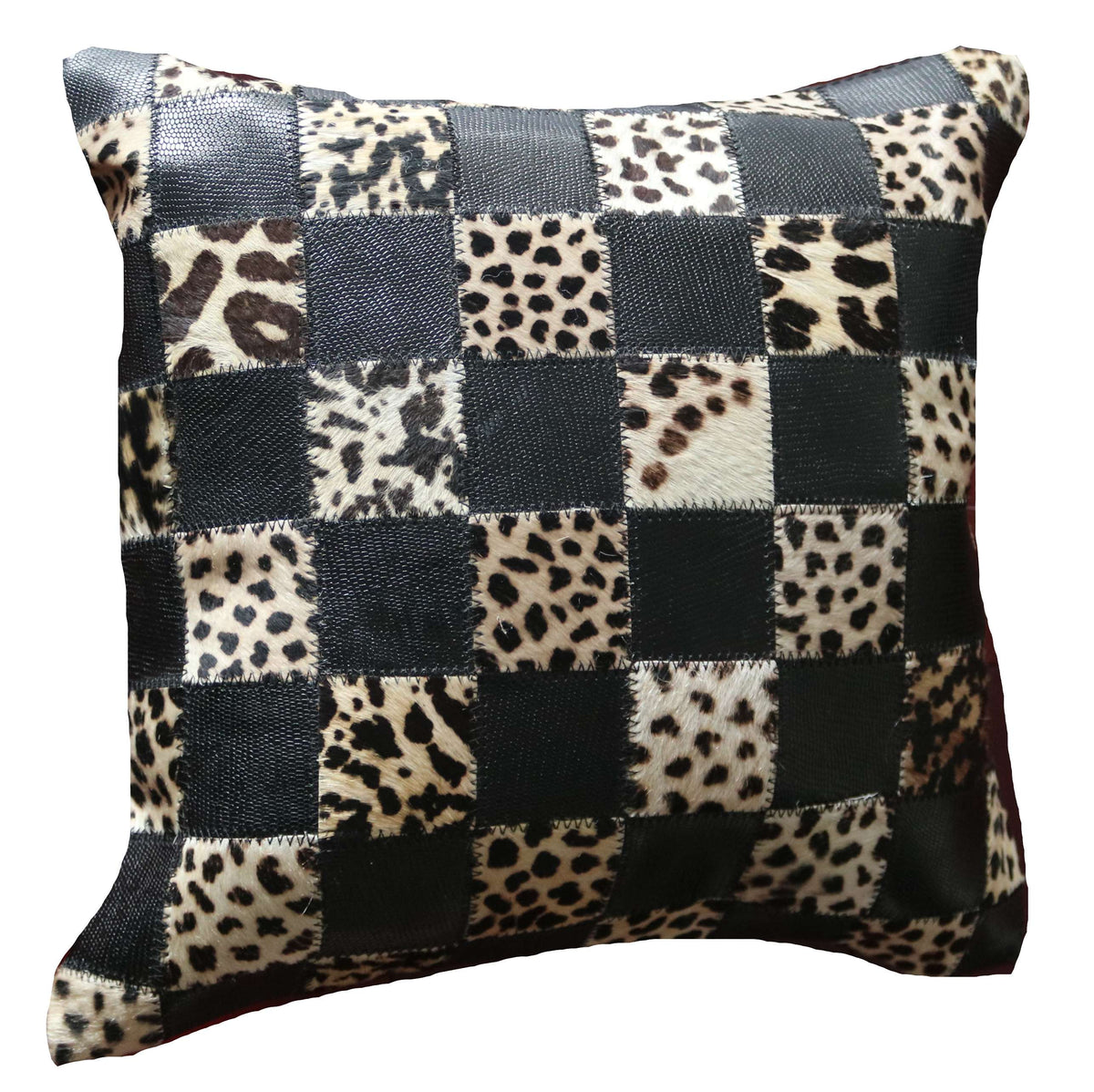 301359 Coussin Peau de Vache Cowhide Pillow Collection Quebecuir Premium