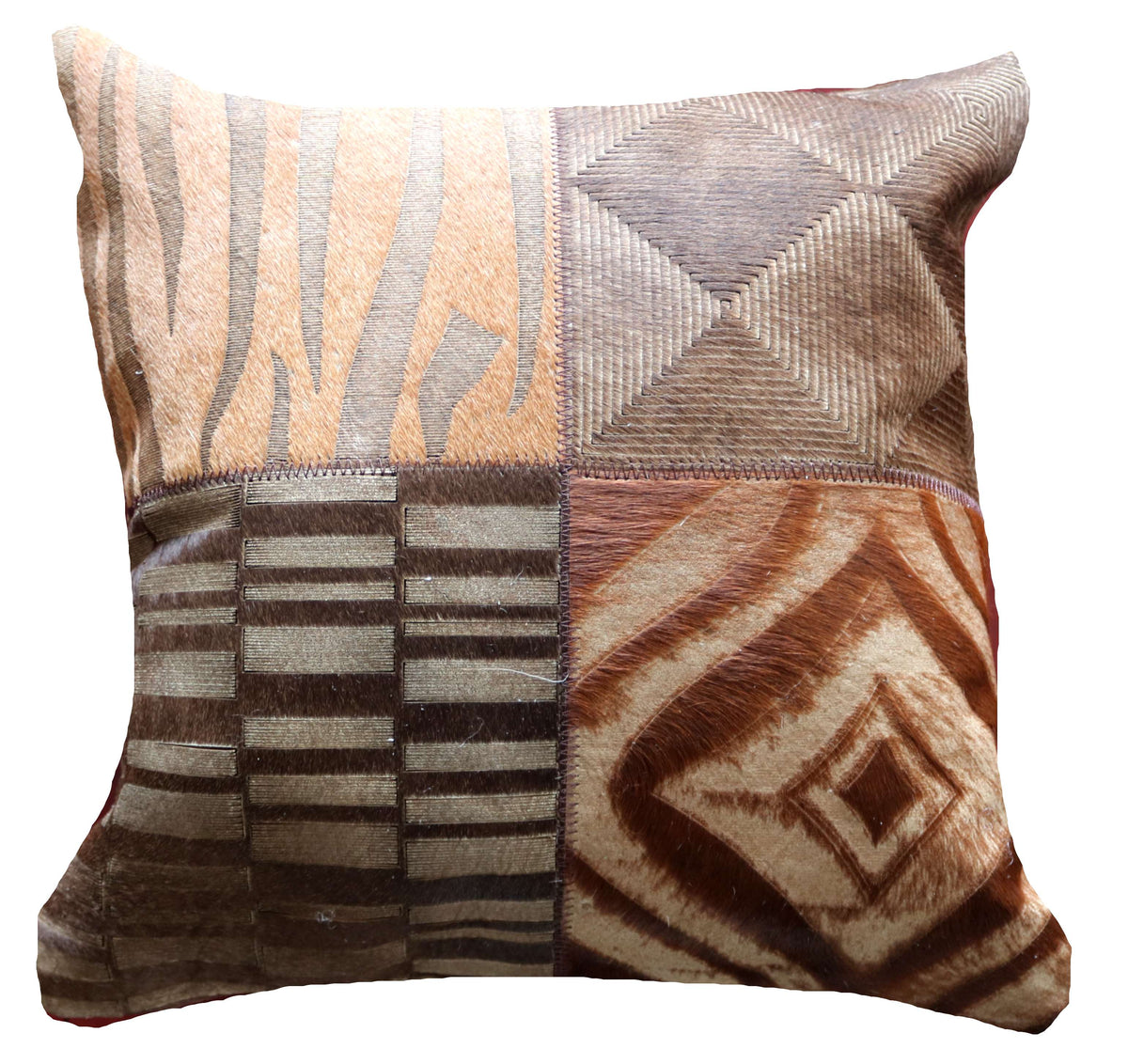 301375 Coussin Peau de Vache Cowhide Pillow Collection Quebecuir Premium