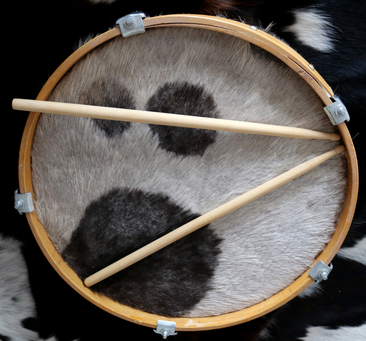 200604 16" Cowhide Drum Bombo Leguero - Tambour en peau de vache Bombo Leguero