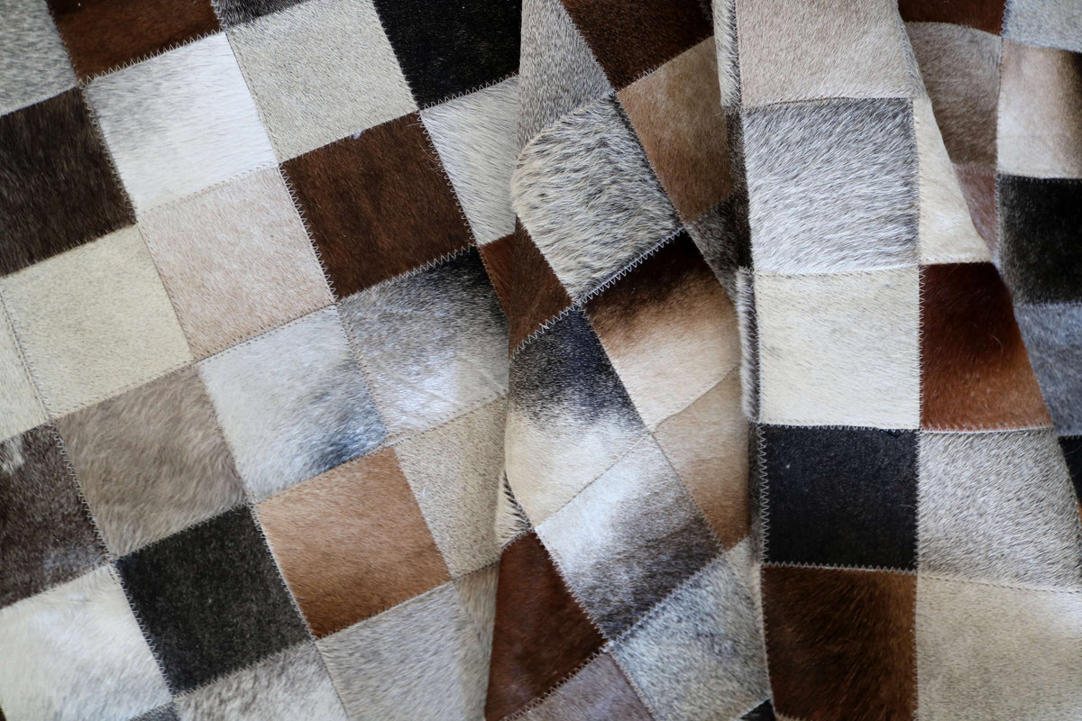 100371 Cowhide rug Patchwork Collection Quebecuir Premium
