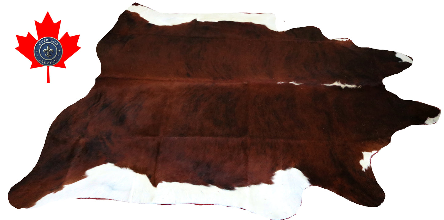98806 - Cowhide Rug Tapis Peau de Vache SUPER BIG SIZE XXXL - Collection Quebecuir Premium