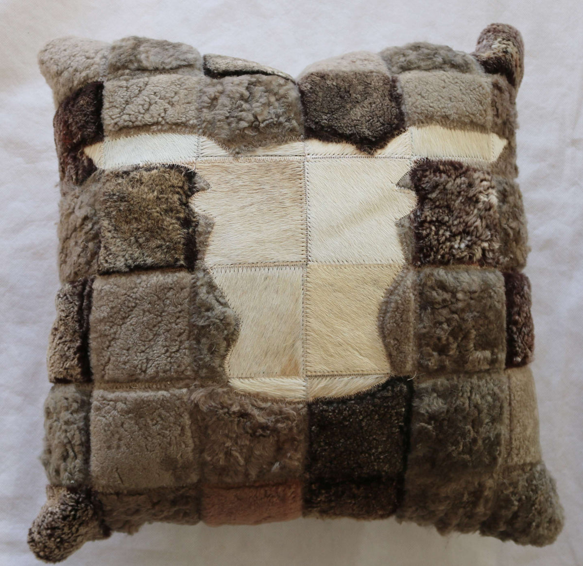 301442 Coussin Peau de Vache Cowhide Pillow BIG SIZE Collection Quebecuir Premium