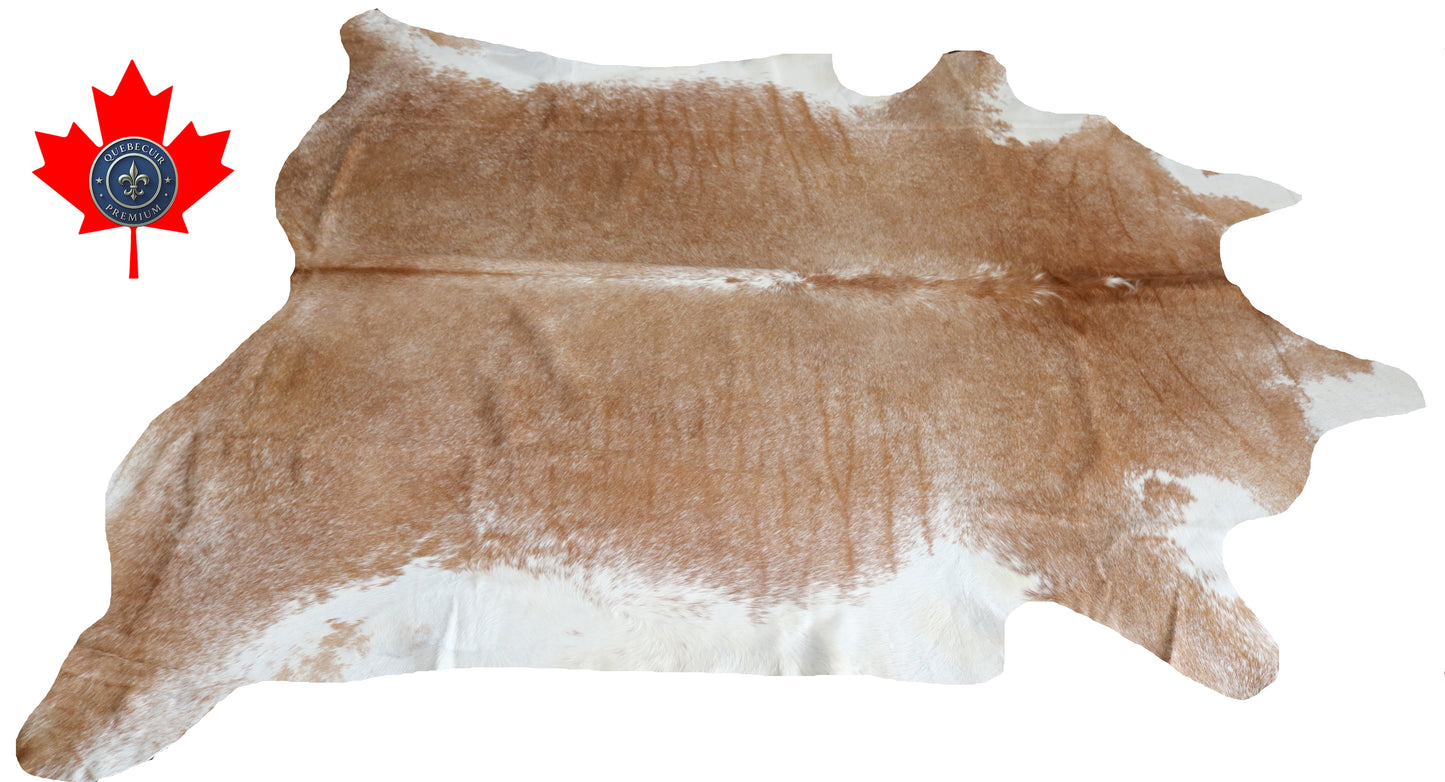 98827- Cowhide Rug Tapis Peau de Vache SUPER BIG SIZE XXXL - Collection Quebecuir Premium